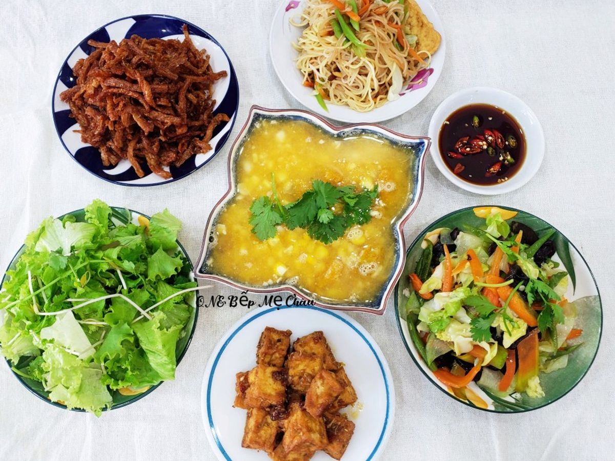 Cơm nhà 4 (Cơm chay ngày rằm)