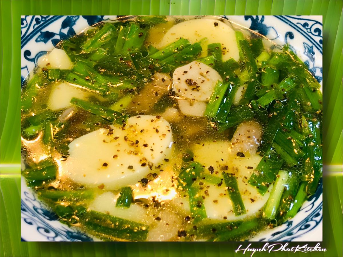 Canh Hẹ, Đậu Hũ Trứng Nấu Nấm Rơm
