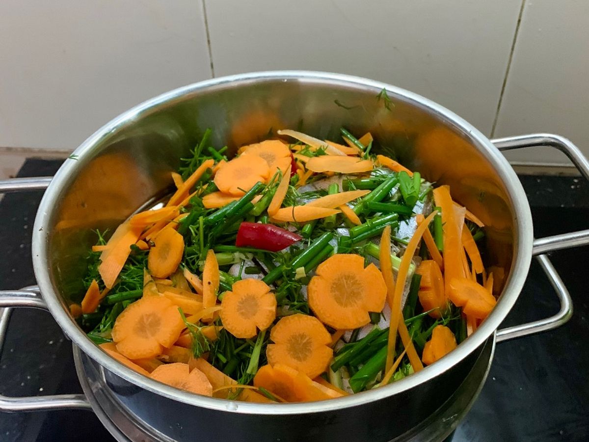 Cá chim biển hấp