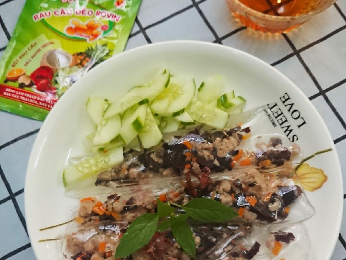 Bánh cuốn keto từ rau câu
