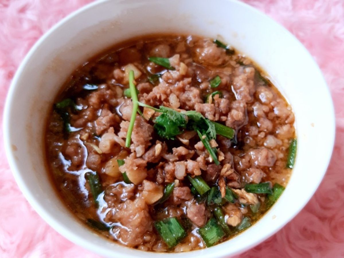 Thịt xay rang nước tương