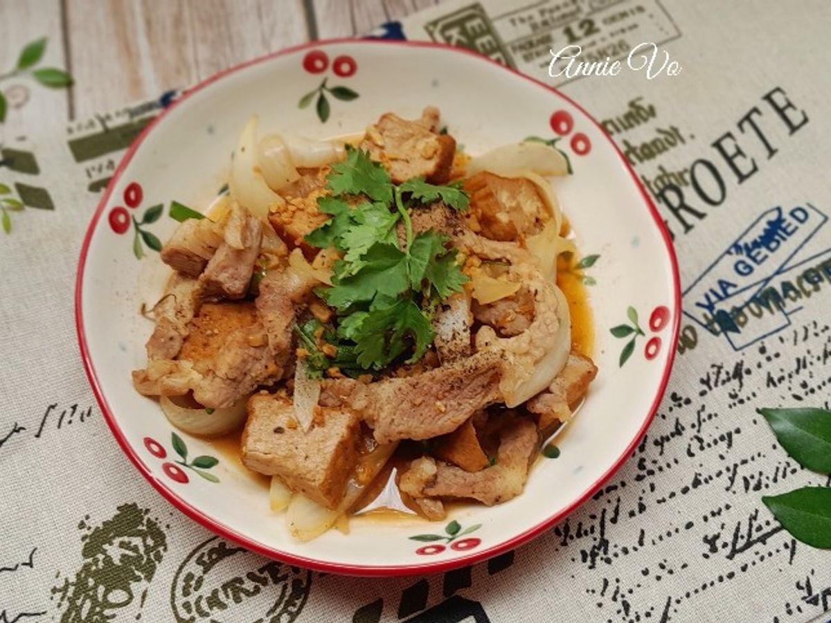 Đậu hũ kho thịt