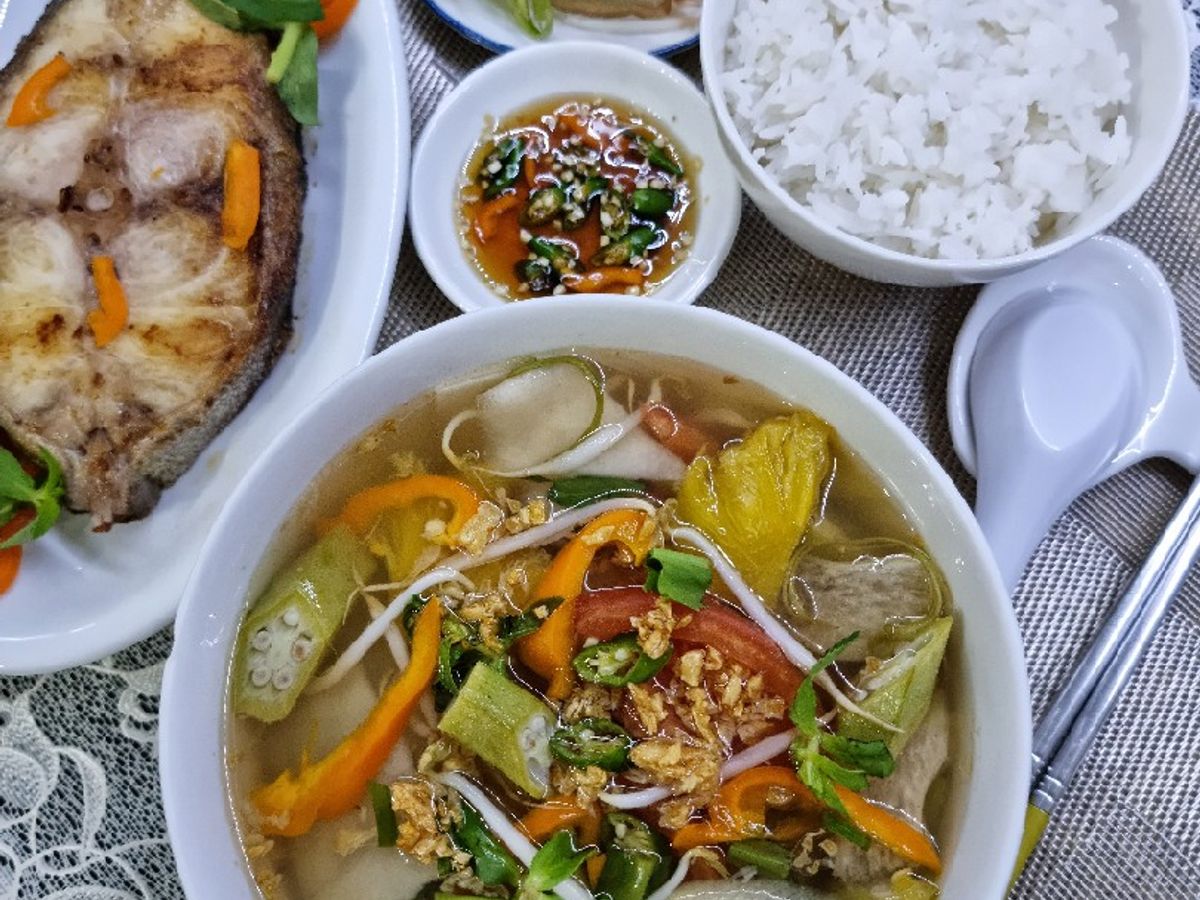 Canh chua cá bớp
