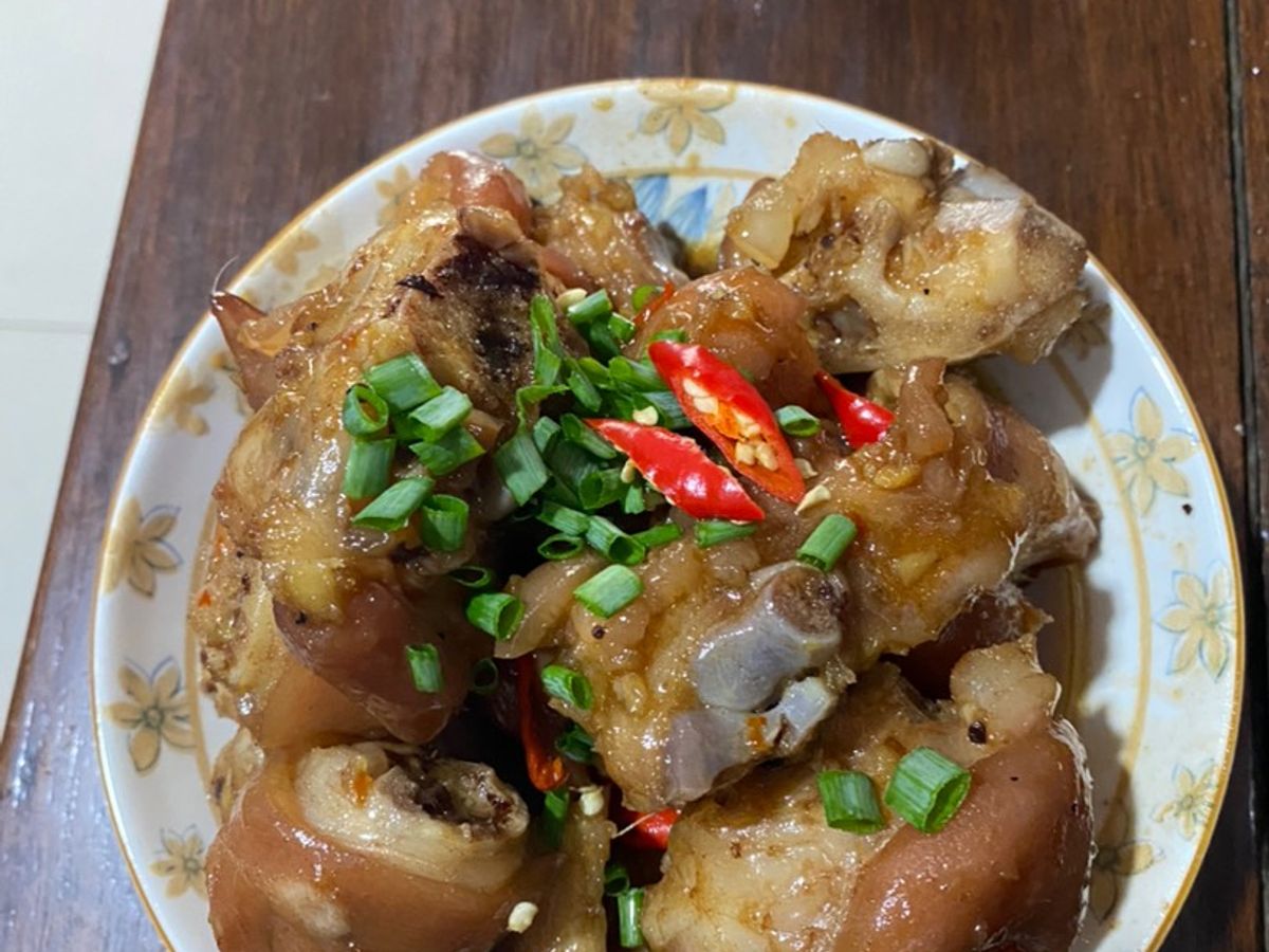 Giò heo khìa coca