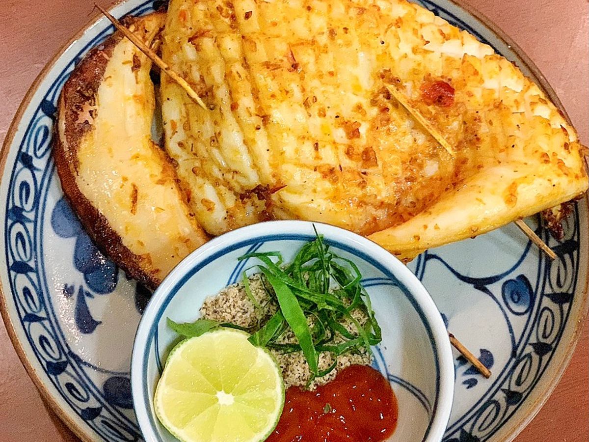 Mực nướng sa tế (nồi chiên không dầu)