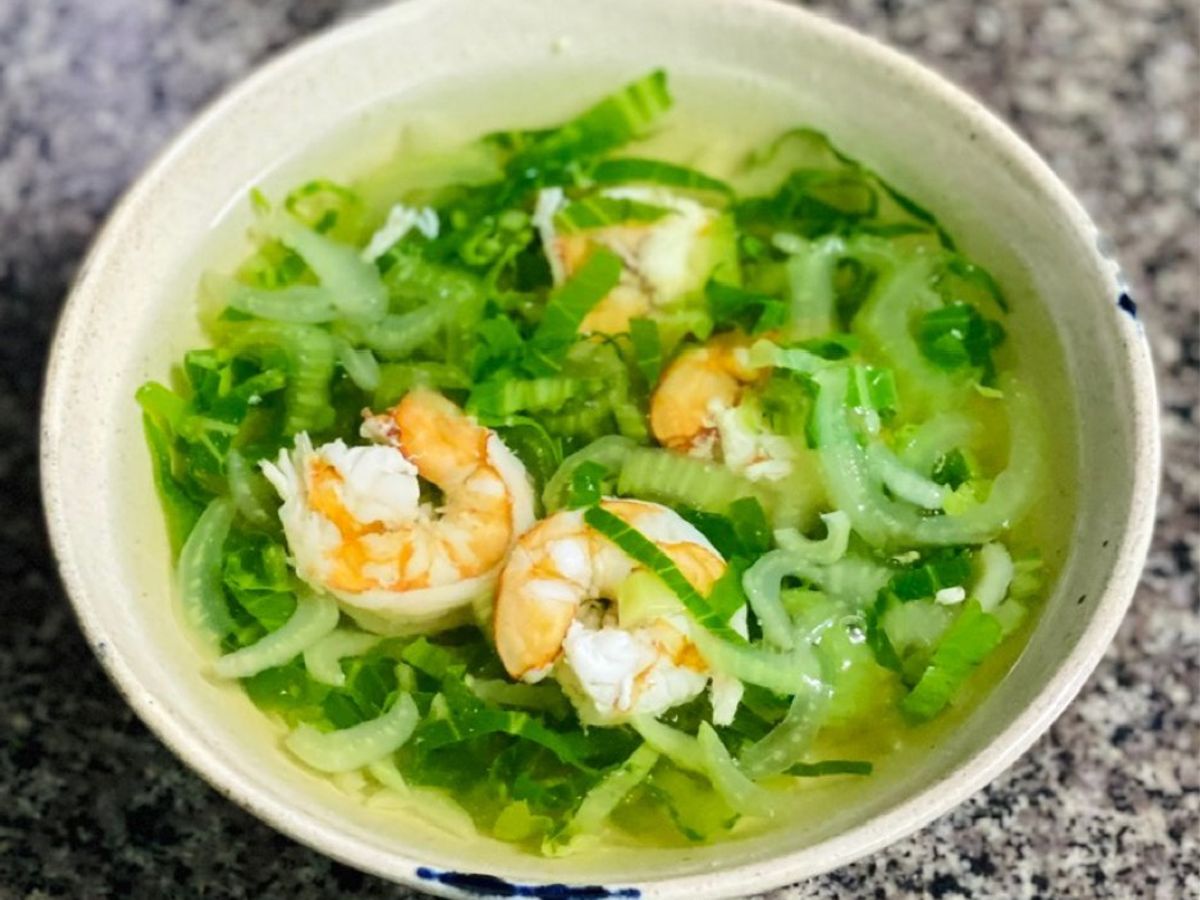 Canh Cải Thìa Nấu Tôm