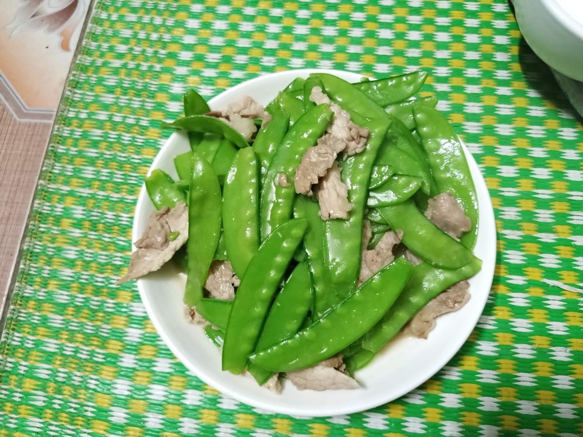 Đậu hà lan xào thịt