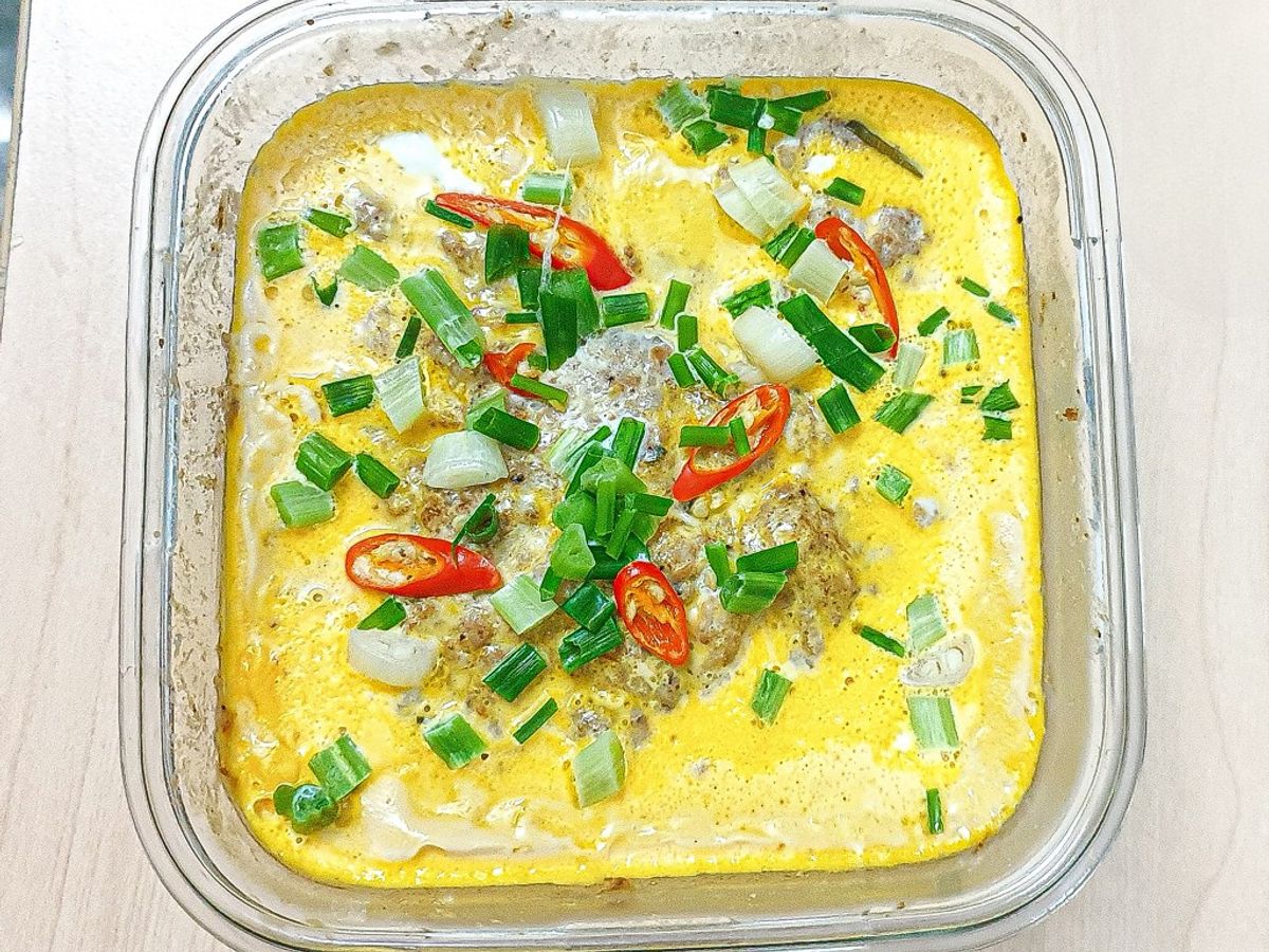 Mắm trưng trứng thịt bằm