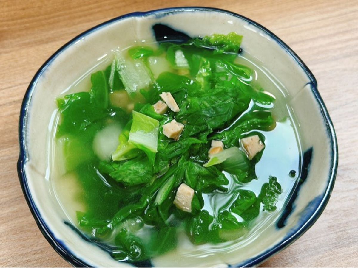 Canh rau cải nhún