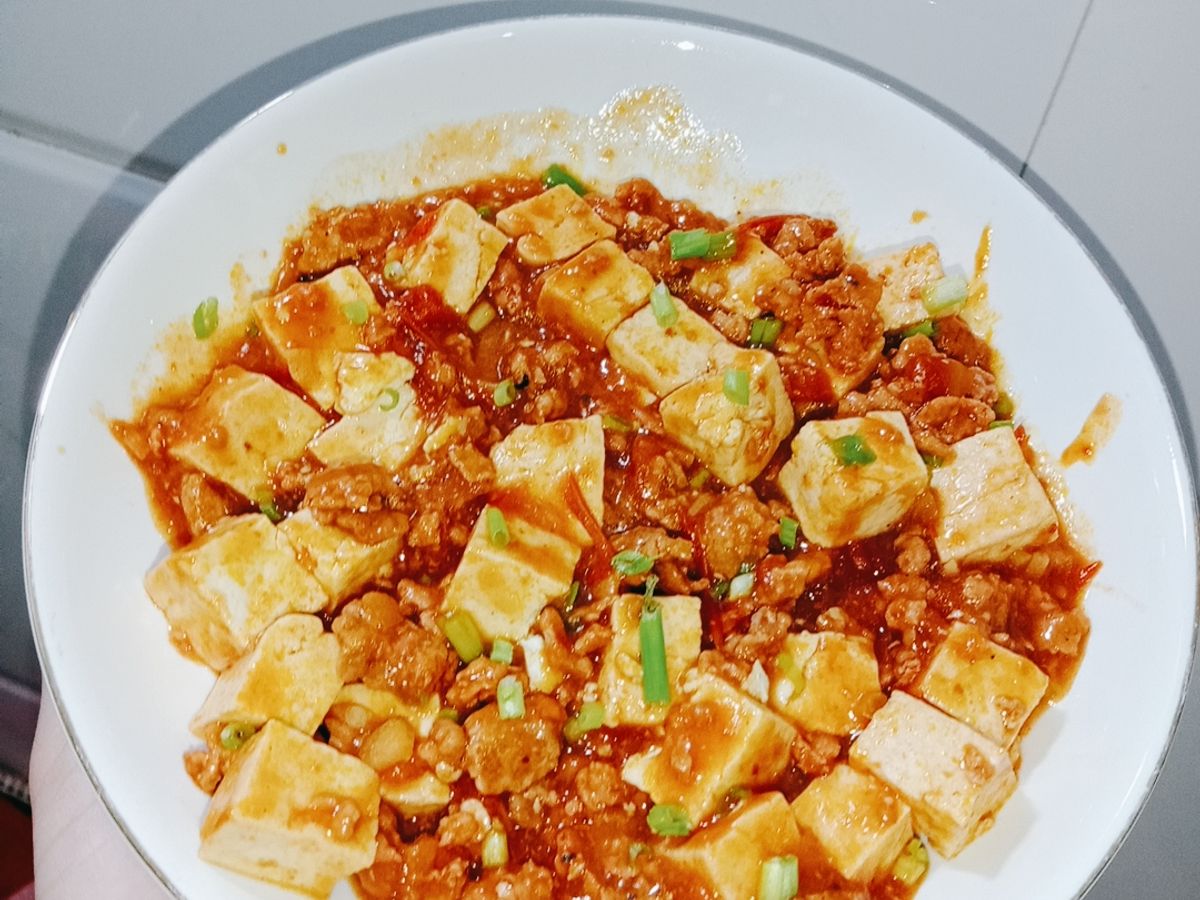 Đậu phụ non sốt thịt bằm
