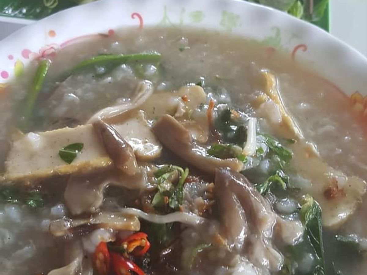 Cháo nấm tràm