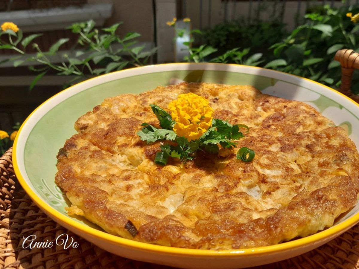 Trứng chiên nấm tuyết