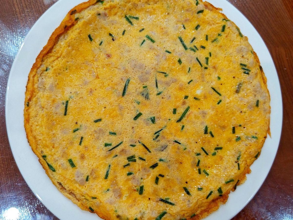 Trứng chiên thịt băm