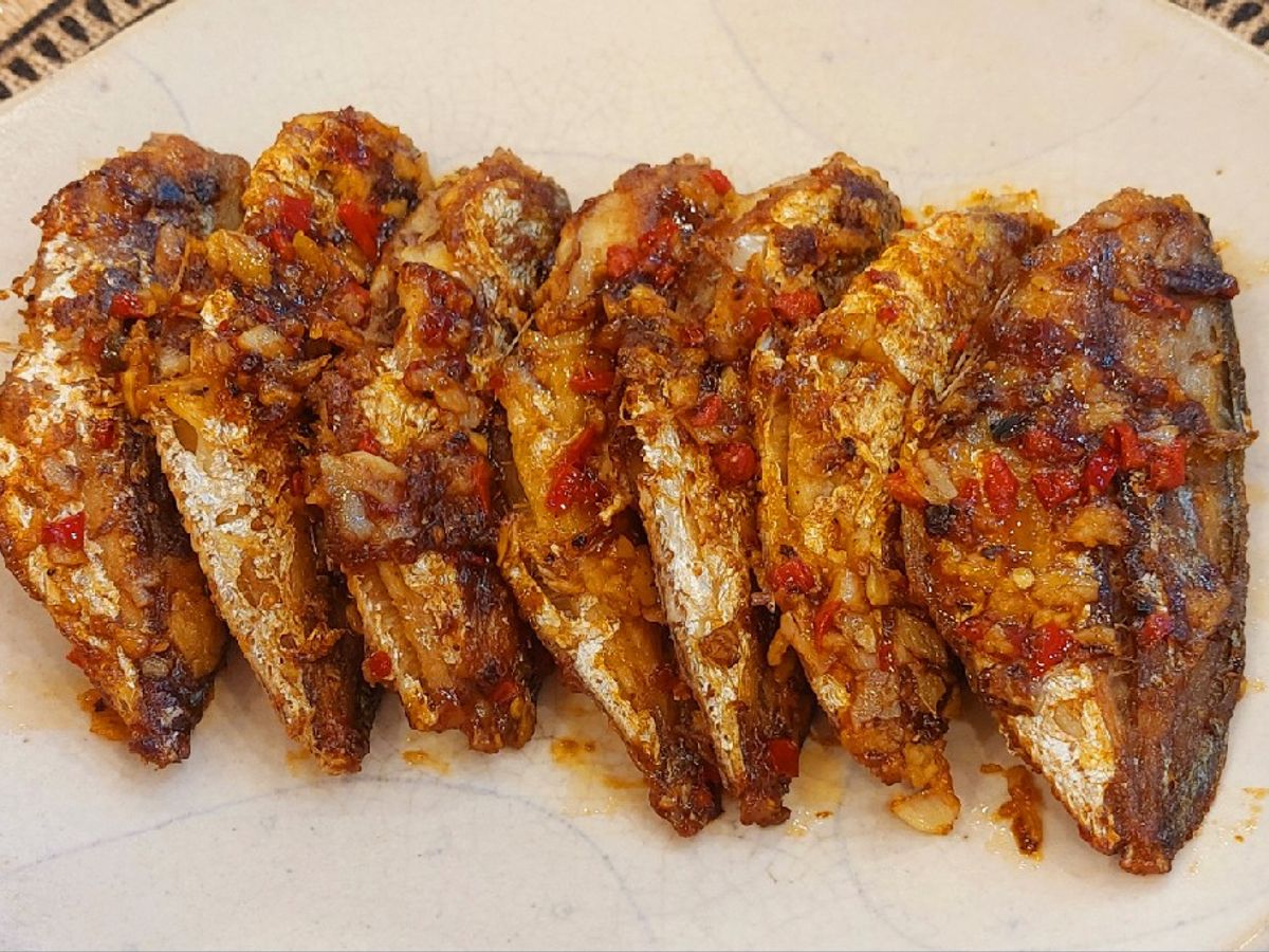 Cá sòng chiên mắm tỏi