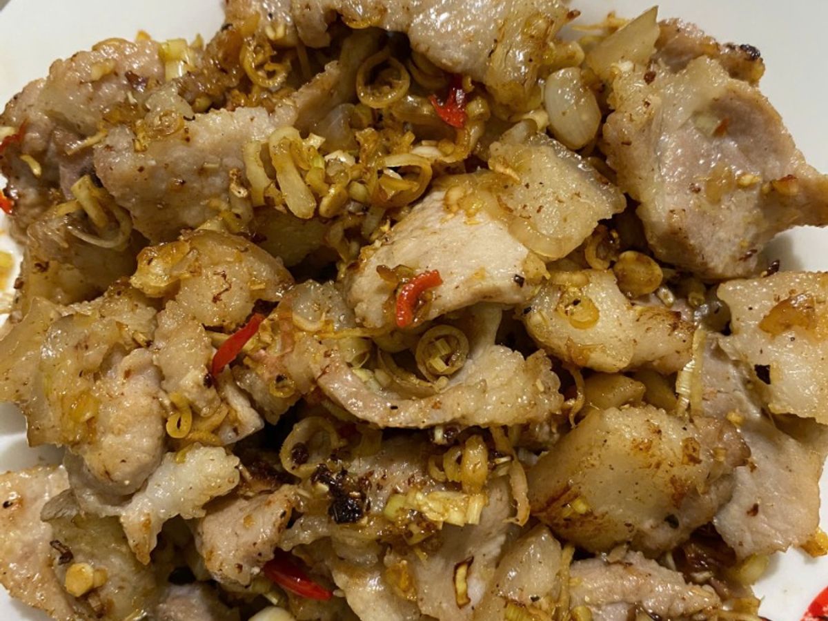 Thịt rang xả ớt