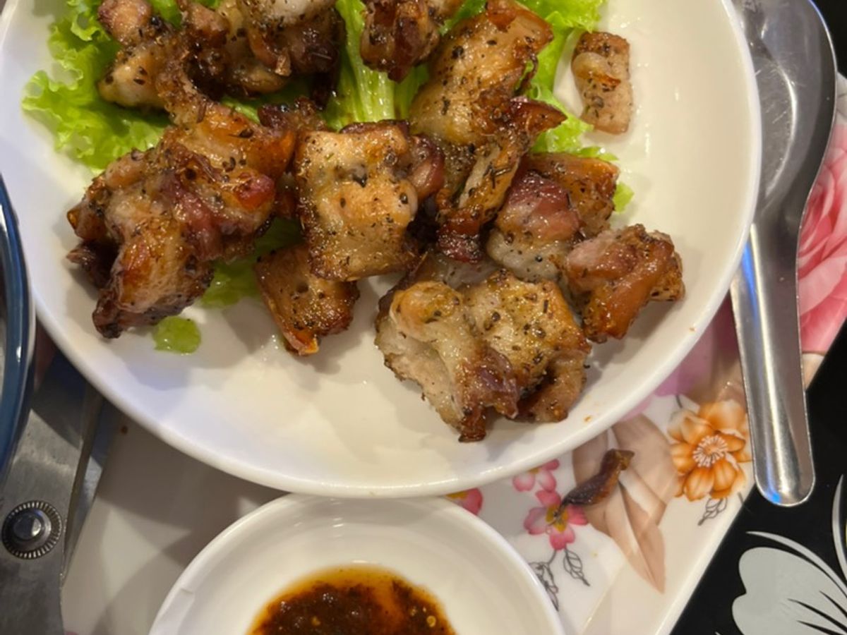 Thịt 3 chỉ nướng mắc khén