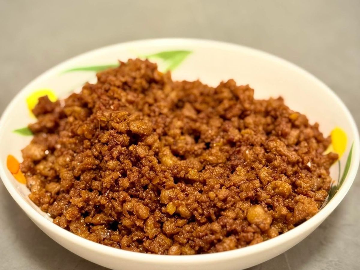 Thịt chưng mắm tép