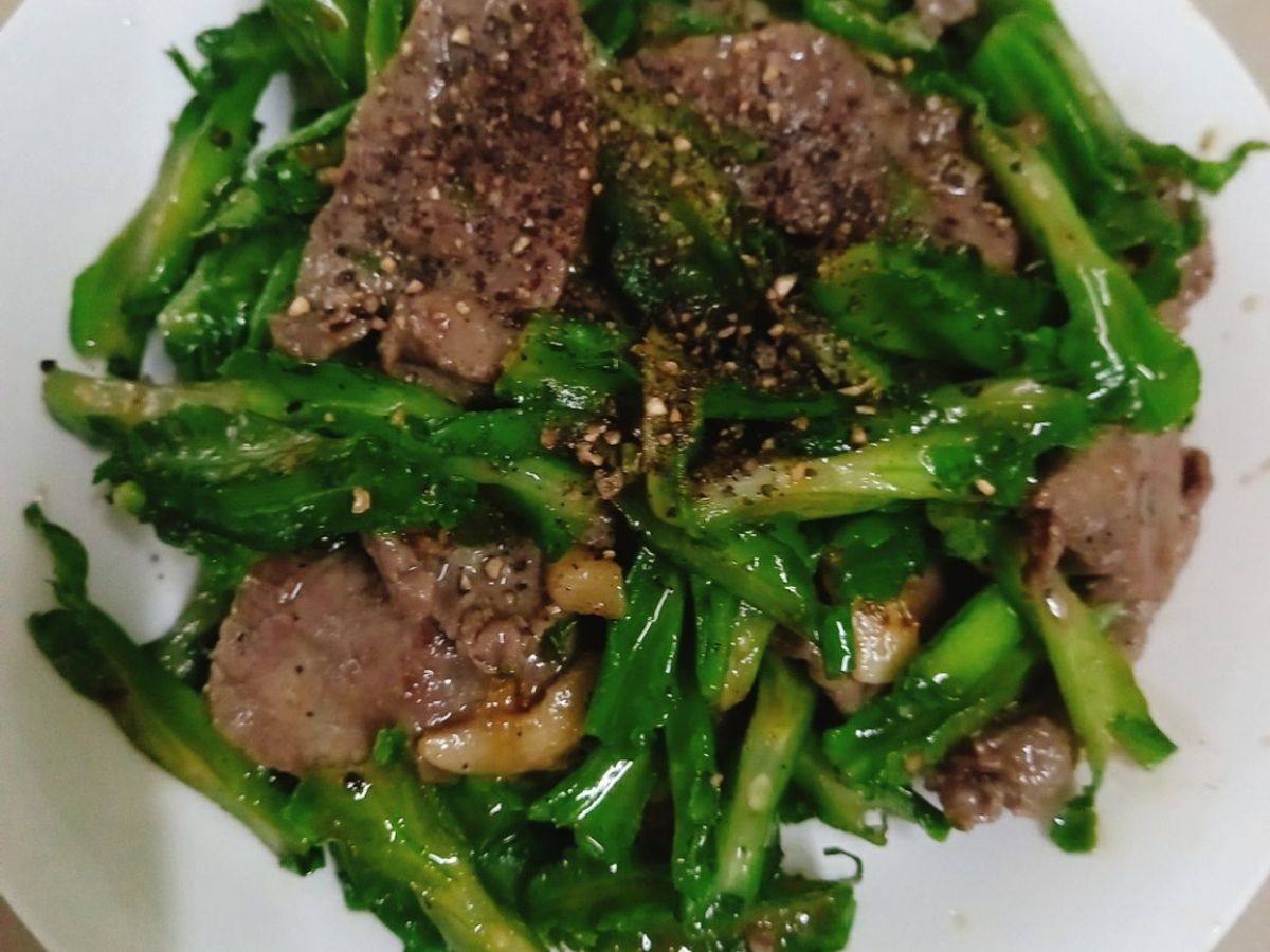 Đậu rồng xào thịt bò