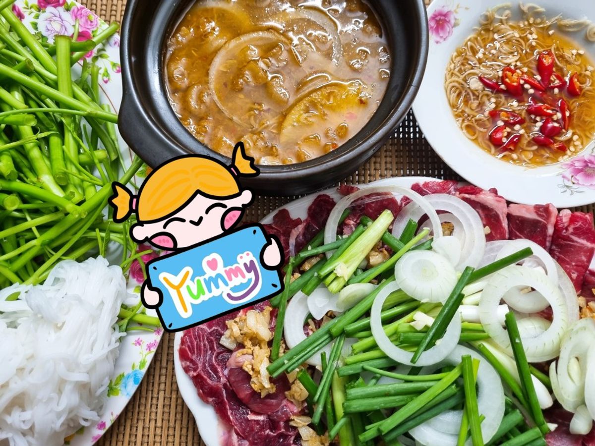 Bò nhúng mắm ruốc
