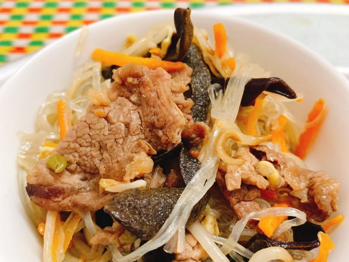 Miến xào bò