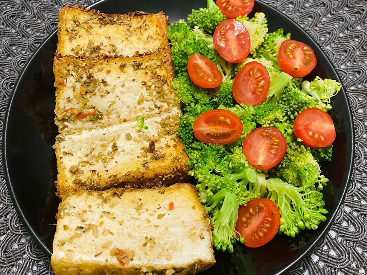 Đậu hủ chiên xả ớt 😋