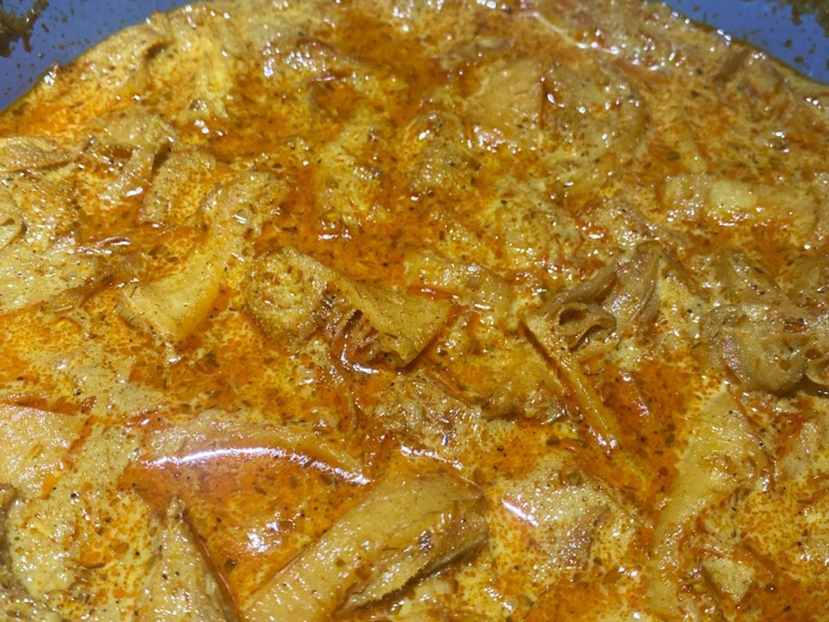 Lòng bò xào cà ri