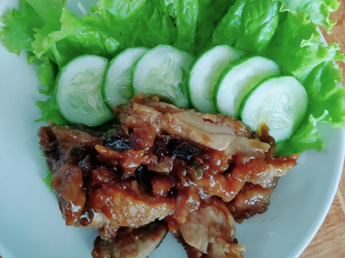 Thịt gà sốt nước tương