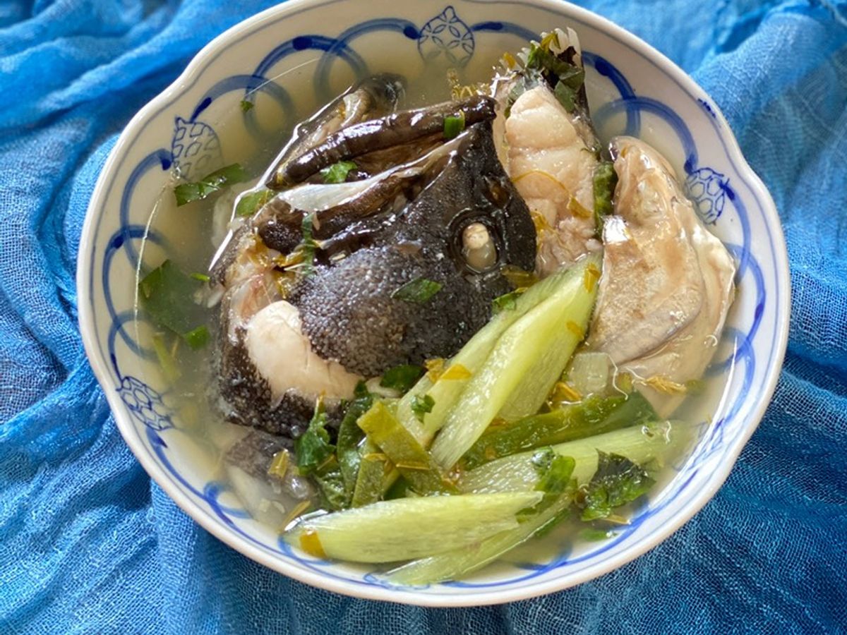 Canh Chua Đầu Cá Mú Đen