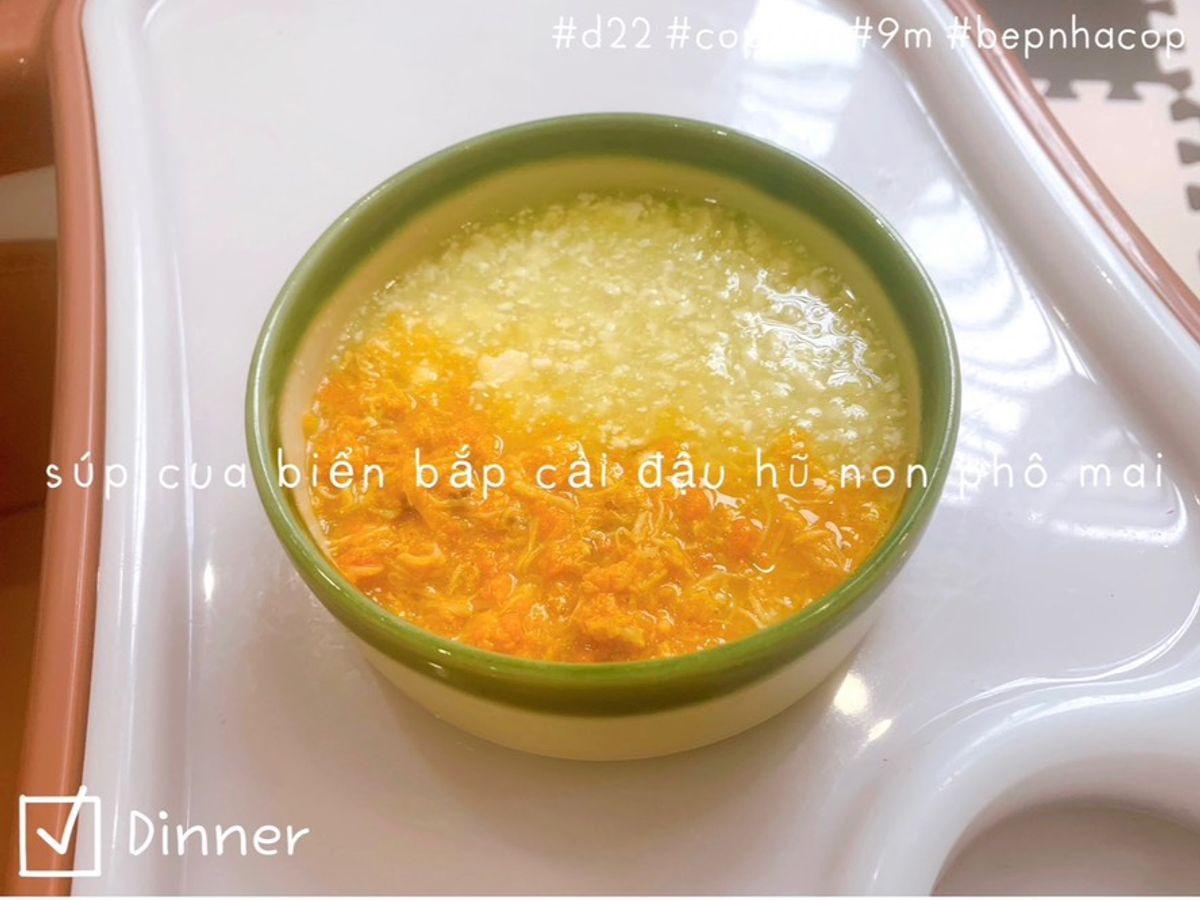 Súp cua biển 🦀 bắp cải đậu hũ non
