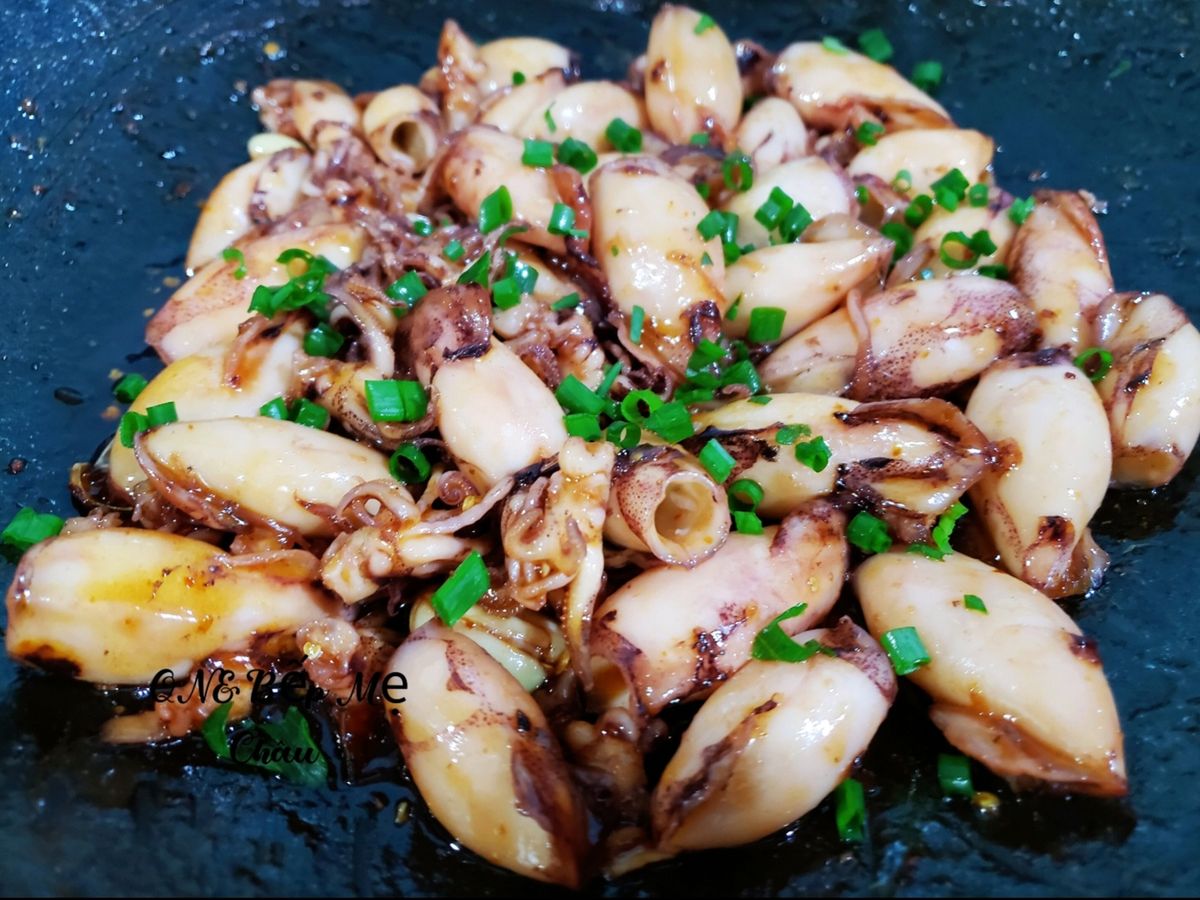 Mực sữa rim nước mắm