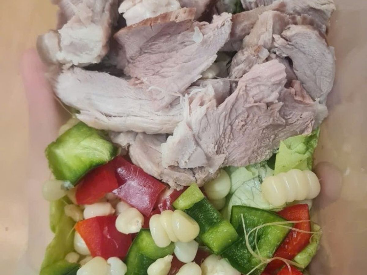 Salad thịt luộc vét tủ lạnh
