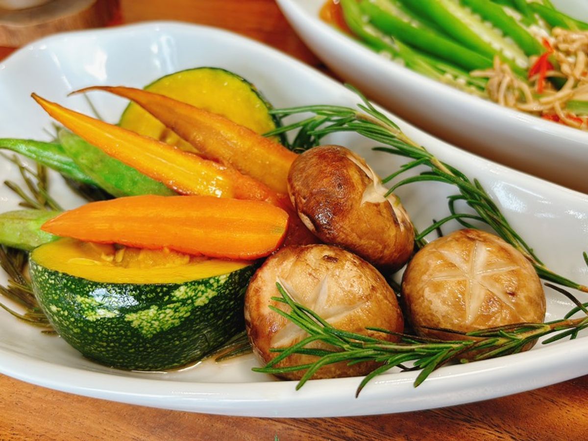 Rau củ áp chảo