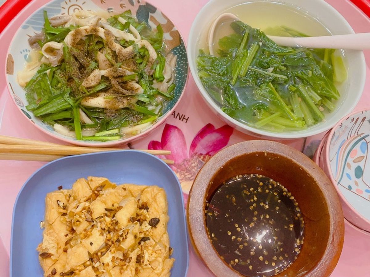 Mâm cơm chay cho tháng 7 al