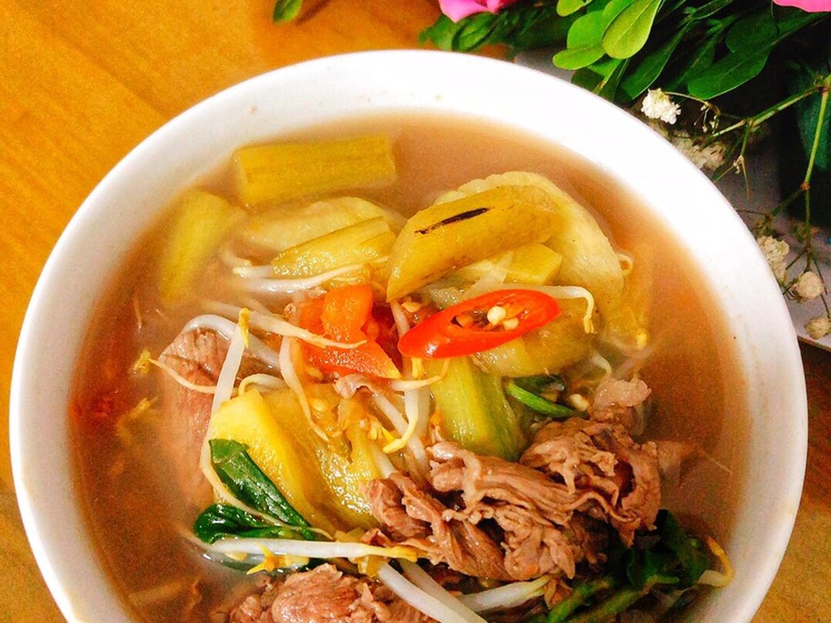 Canh chua thịt bò