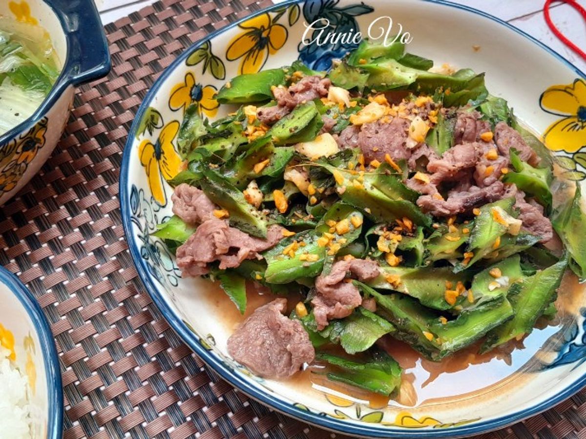 Đậu rồng xào bò