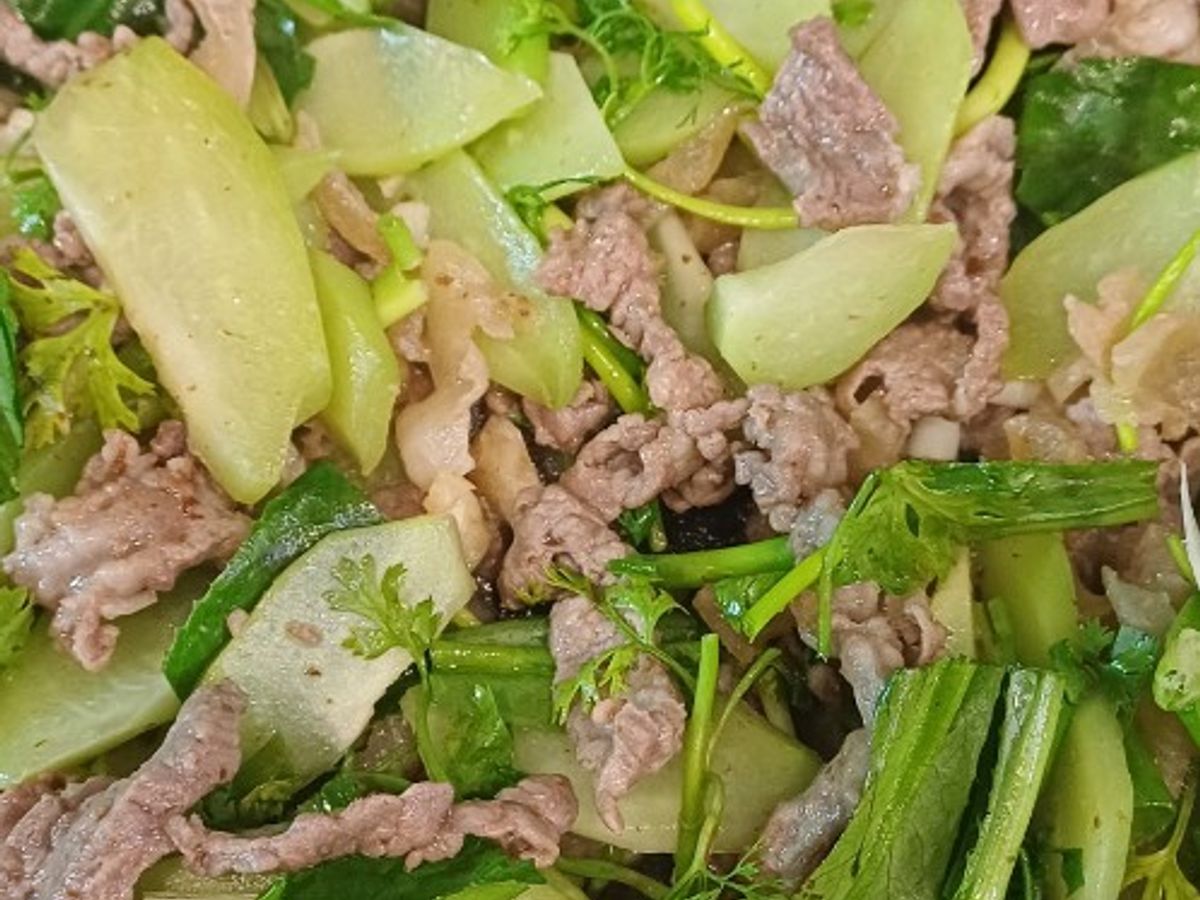 Su su xào thịt bò, vó bò