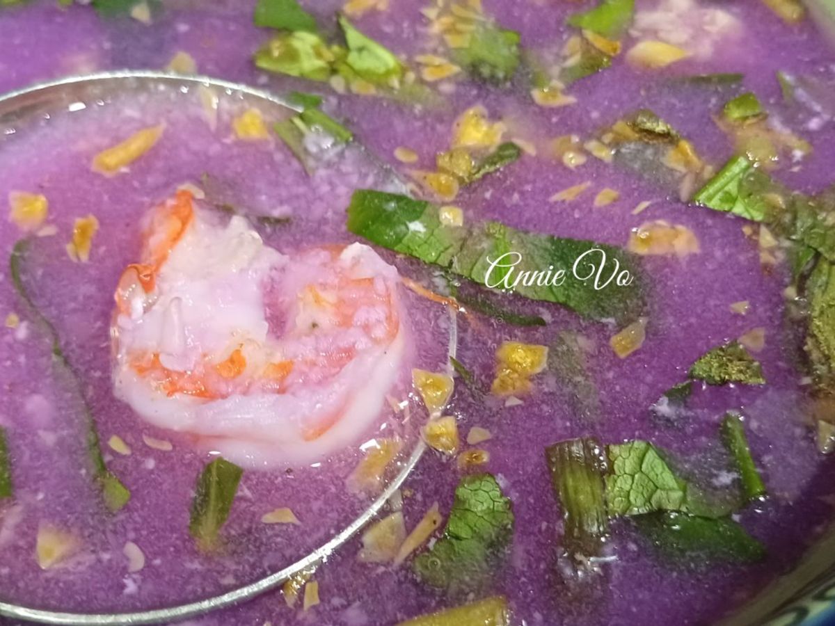Canh khoai mỡ tôm thịt