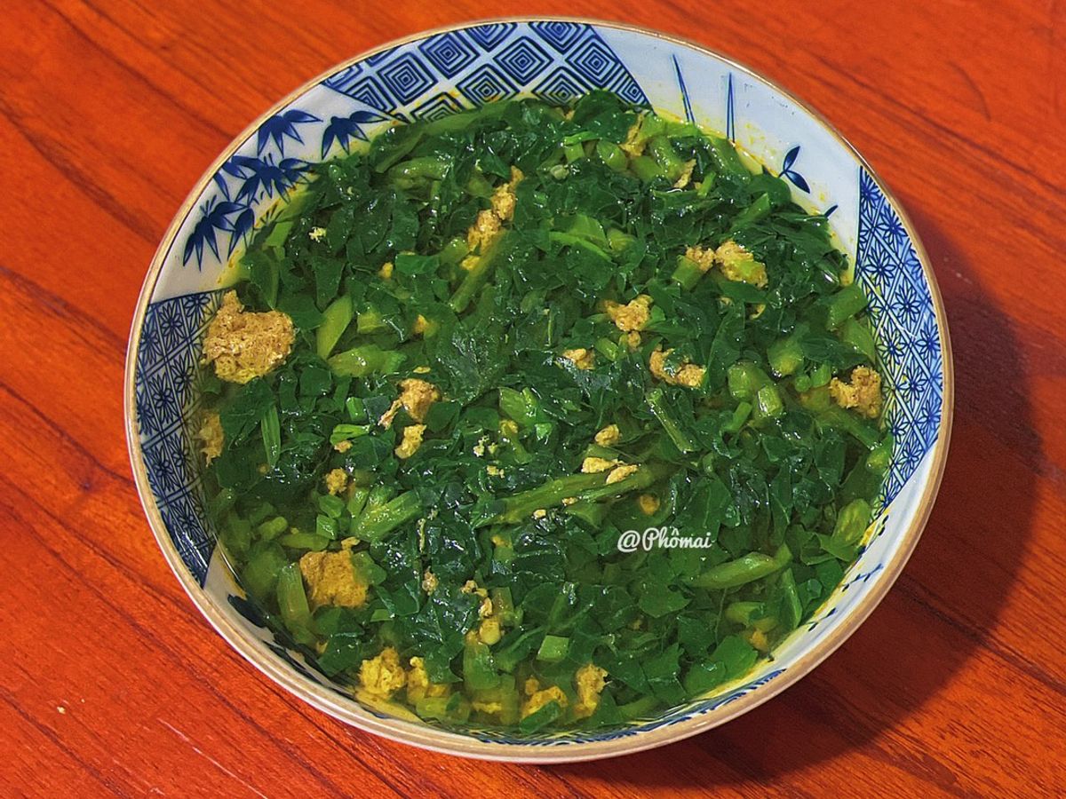 Canh Cua Rau Mồng Tơi