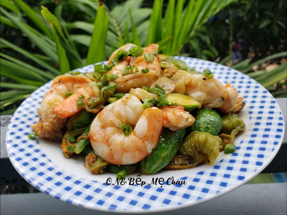 Bí nụ xào tôm