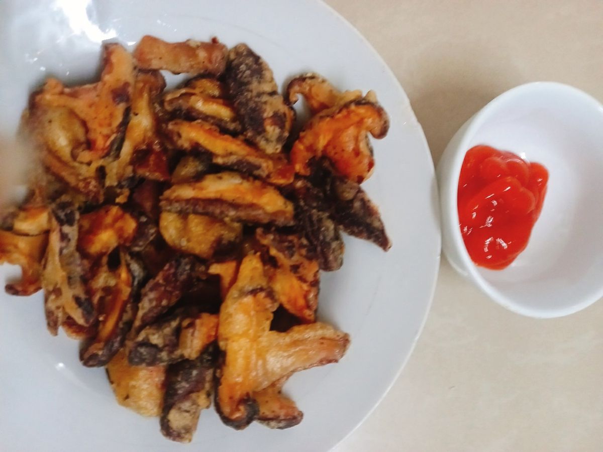 Nấm đông cô chiên giòn