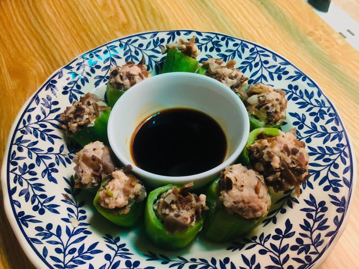Mướp khía nhồi thịt