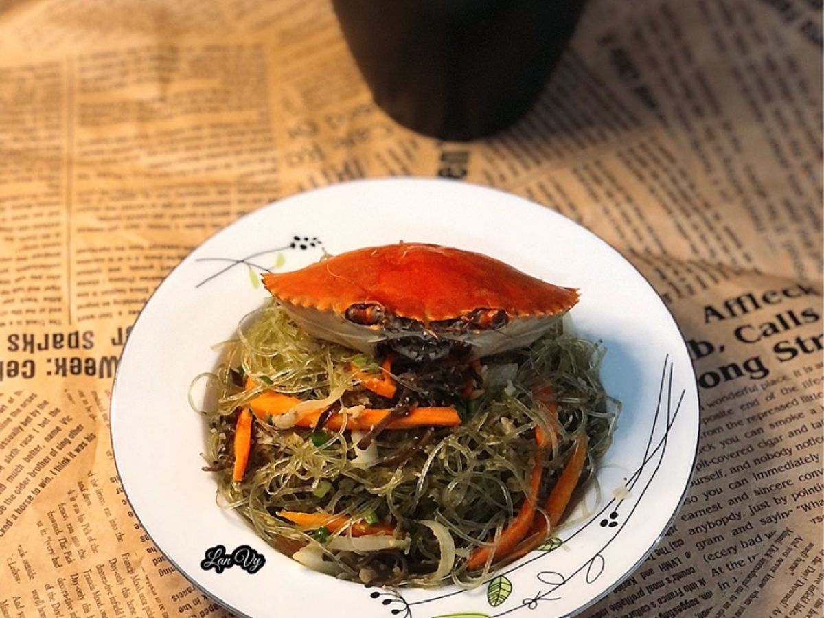 Miến dong xào cua
