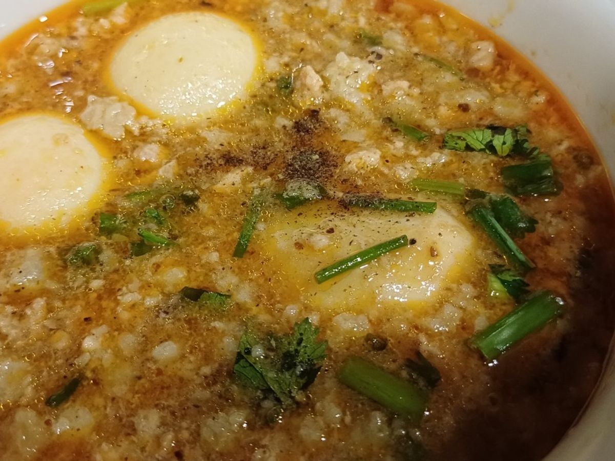 Thịt xay rim trứng