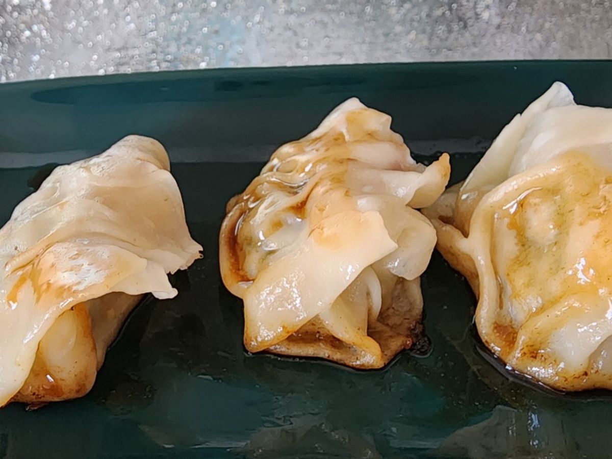 Bánh mandu tôm thịt áp chảo (sủi cảo Hàn Quốc)