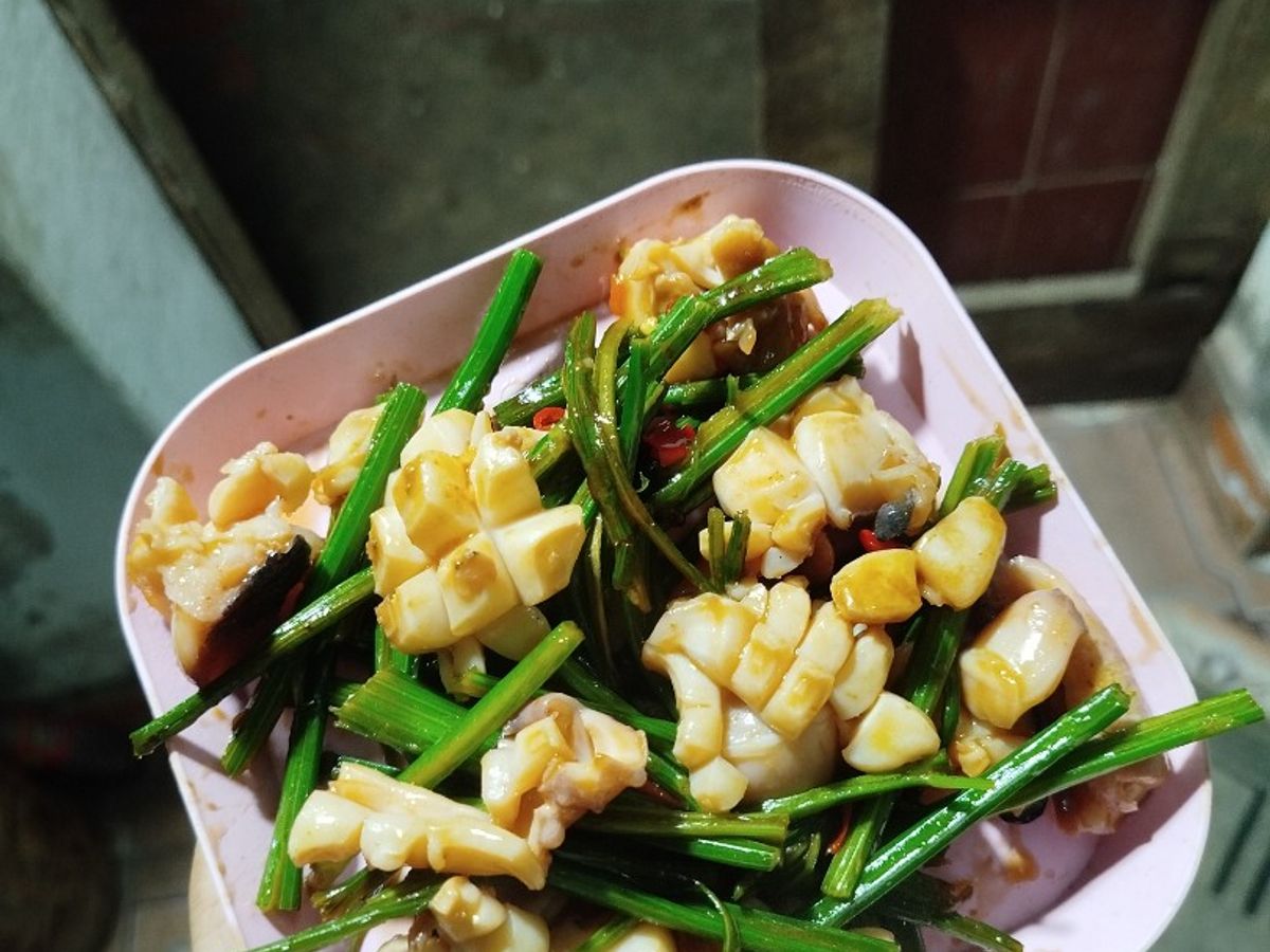 Mực nang xào cần tây