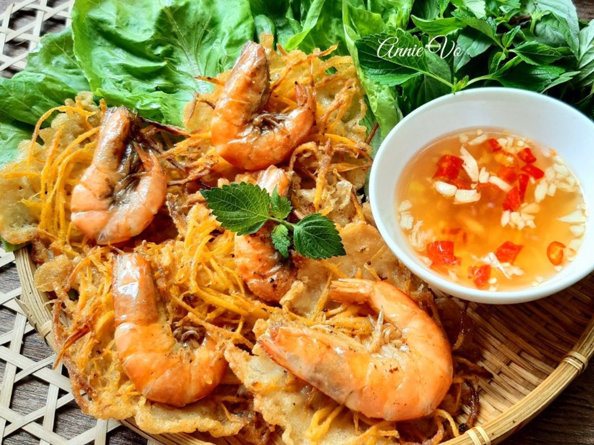 Bánh tôm khoai lang