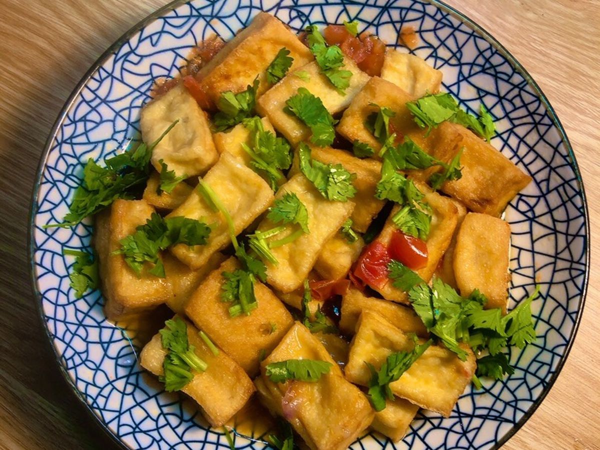Đậu hũ sốt cà chua
