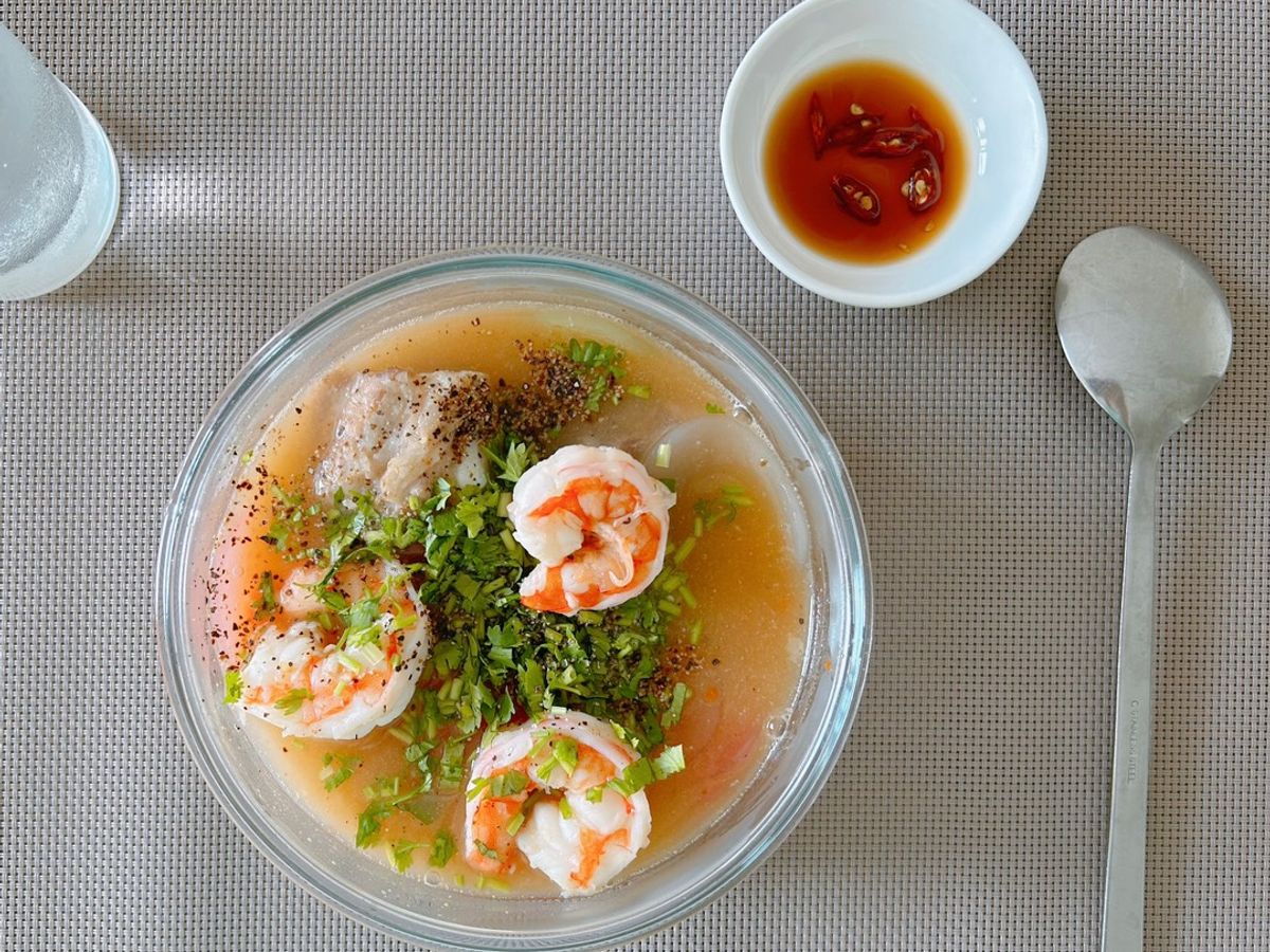 Bánh canh phồng tôm