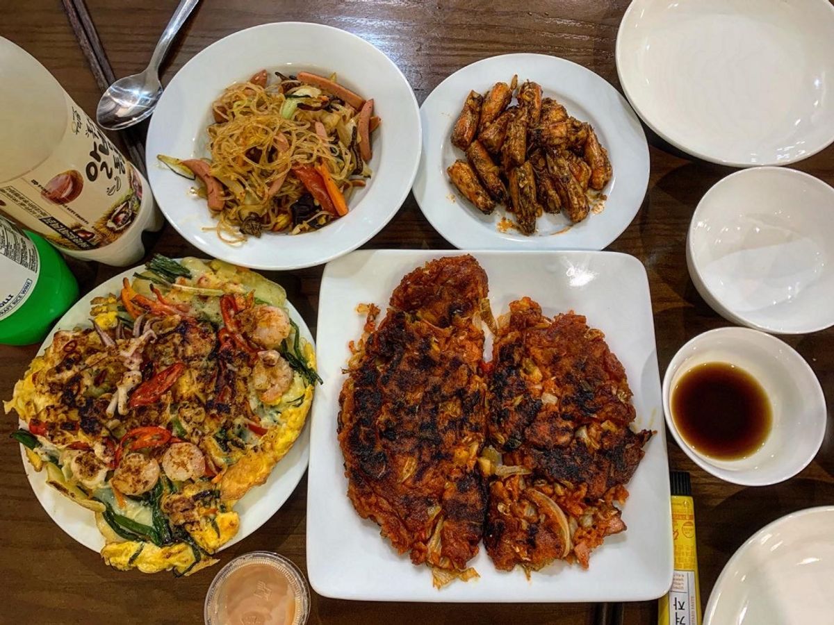 해물전 - Bánh xèo hải sản Hàn Quốc