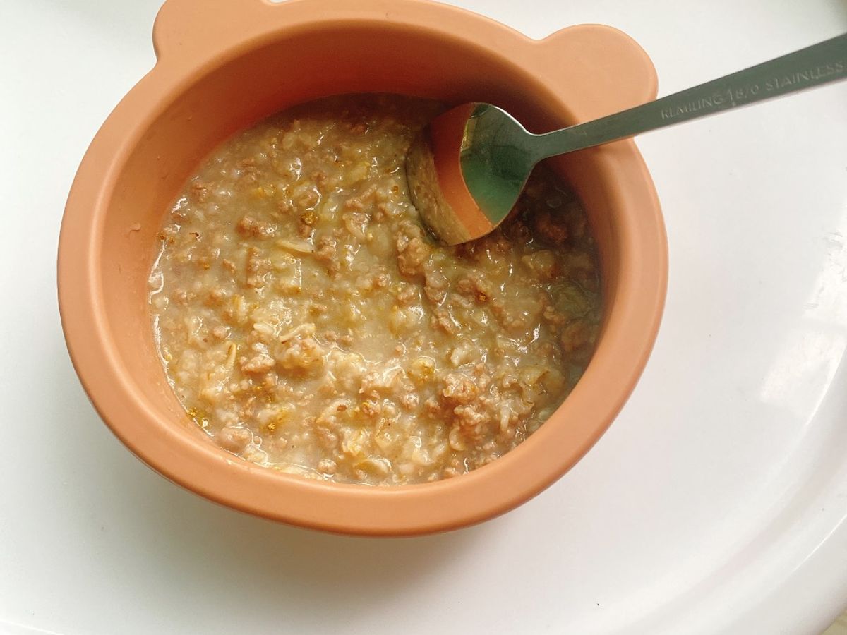 Bữa sáng cho bé: Cháo Bò Yến Mạch